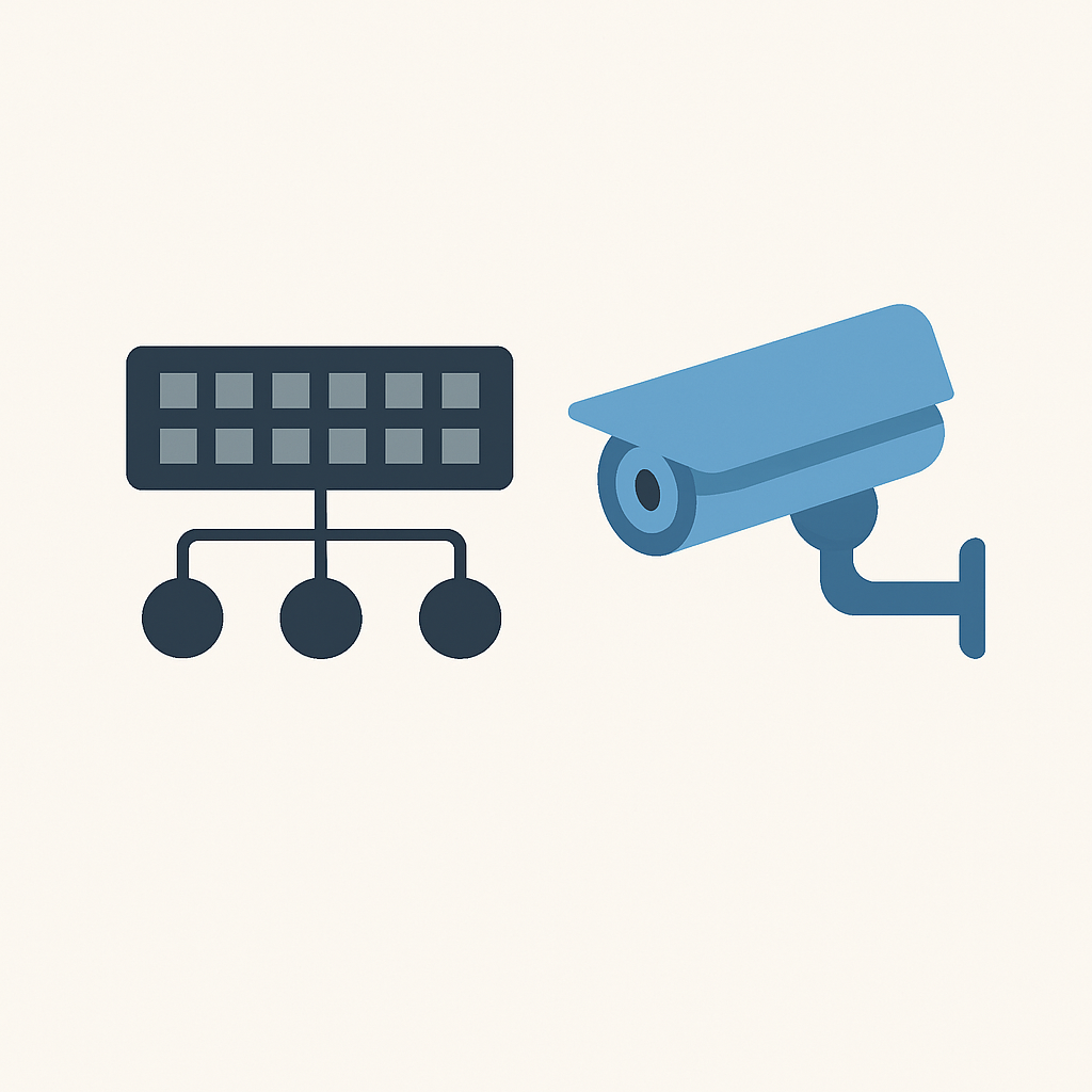 نصب و راه اندازی پسیو شبکه و دوربین مداربسته